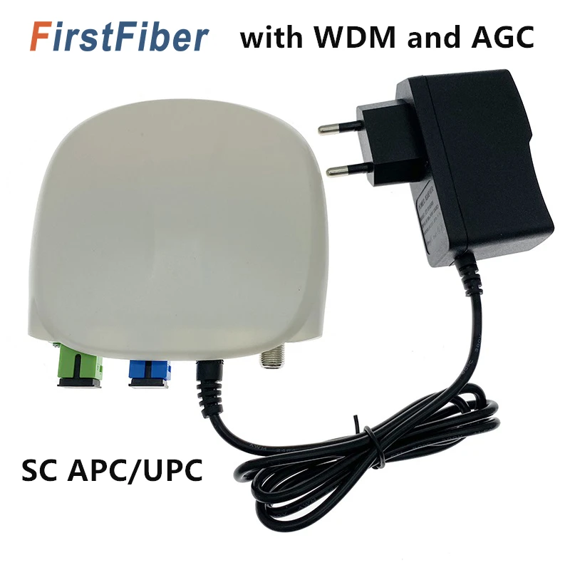 FTTH Fiber optical receiver SC APC/UPC with WDM and AGC Mini Node