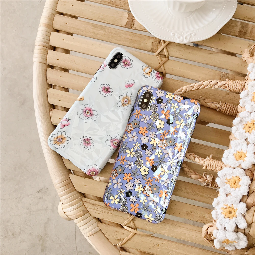 

Phone Cases for Iphone Xs Max Case Broken Flowers in Spring Soft Phone Case Apple Iphone X/XR/8/7Plus/6S Case Phone Bags YGK