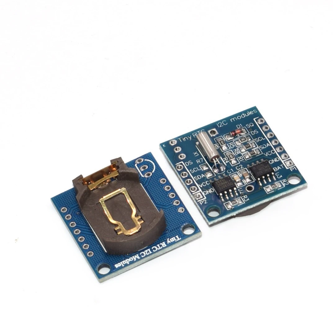 100 шт., модуль часов в режиме реального времени для gpc RTC DS1307 AT24C32, для AVR ARM PIC, крошечные модули RTC igc, память DS1307, часы - Испускаемый цвет: without battery