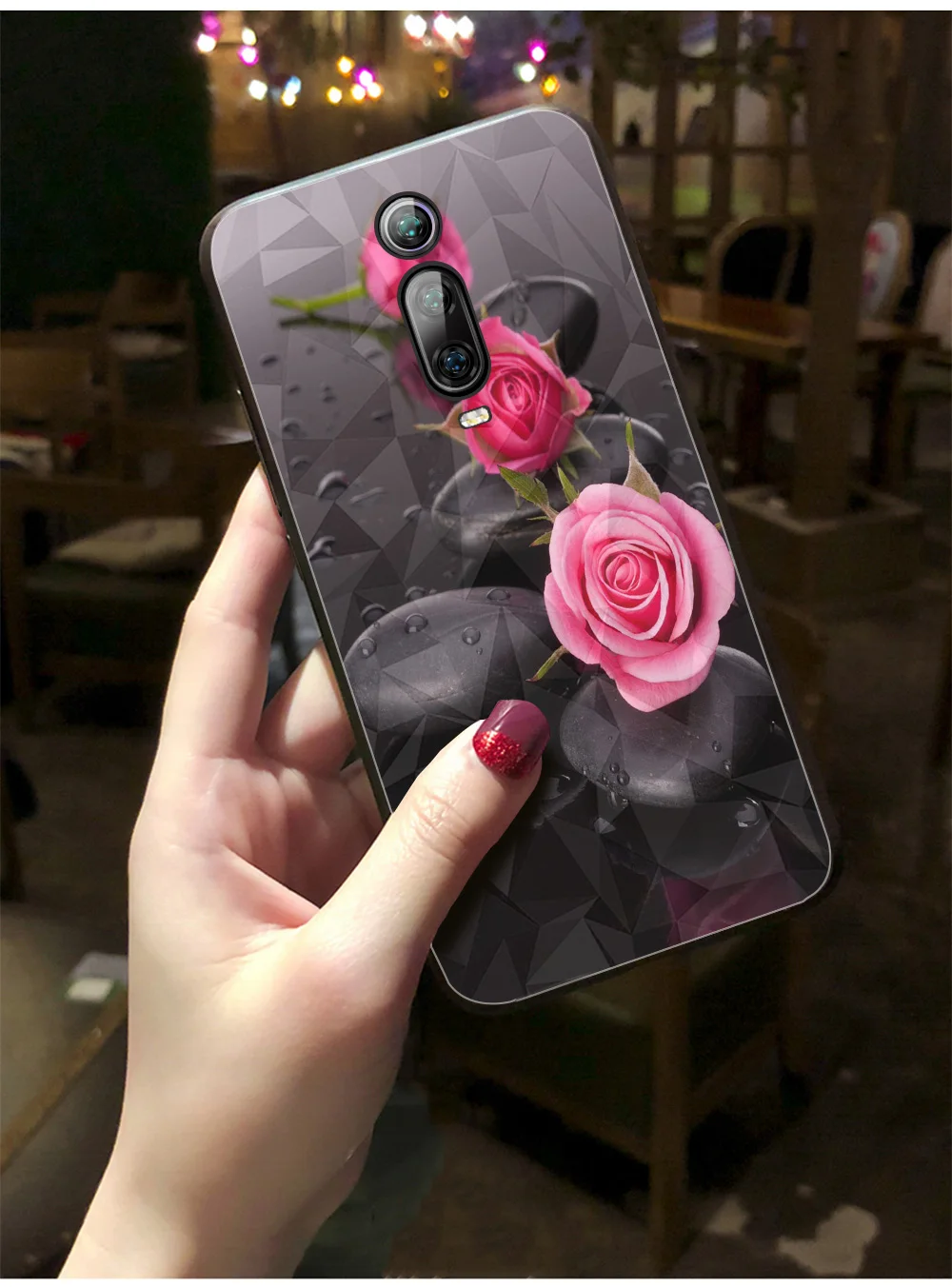 Чехол для Xiaomi mi 9 T, чехол для Xiaomi mi 9T Pro, чехол для Xiao mi Red mi K20 Pro, чехол с цветком розы, розового, красного, синего цветов, ромб