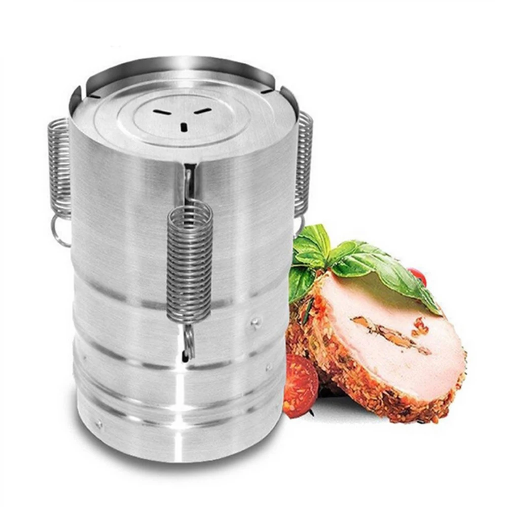 3 Layers Meat Cooking Hamburger Press Stainless Steel Ham Patty Burger Maker Mold Non-rust Meat Poultry Tools Kitchen Products Katoot 