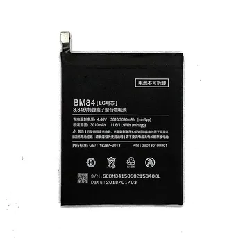 

Suqy 5pcs/lot Hot Sale 3010mAh BM34 Battery For Xiaomi Mi Note Pro 4GB RAM Rechargeable Phone Batteries Accumulator bateria