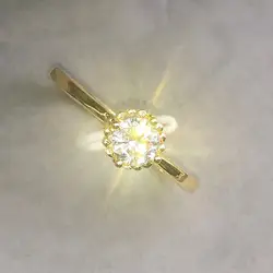 925 стерлингового серебра модные простые золотые одиночные парные кольца с бриллиантом оптовая продажа с фабрики 14 k золотые ювелирные