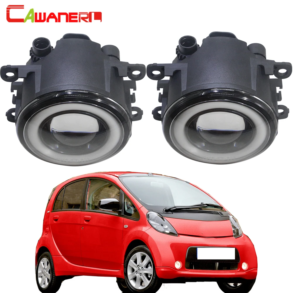

Cawanerl For Citroen C-Zero Peugeot iOn Mitsuoka Like 2009-2018 Car H11 LED Fog Light COB Angel Eye DRL Daytime Running Lamp 12V