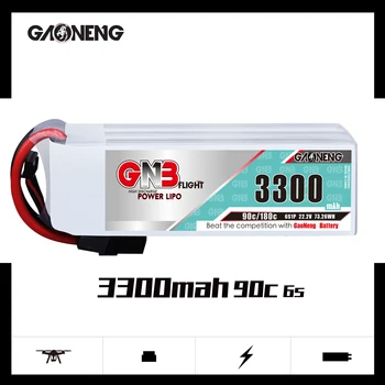 

Gaoneng GNB 3300mAh 6S 22.2V 90C XT60 XT90 XT150 T Plug For RC FPV Racing Drone Quadcopter Airplane RC Car Helicopter