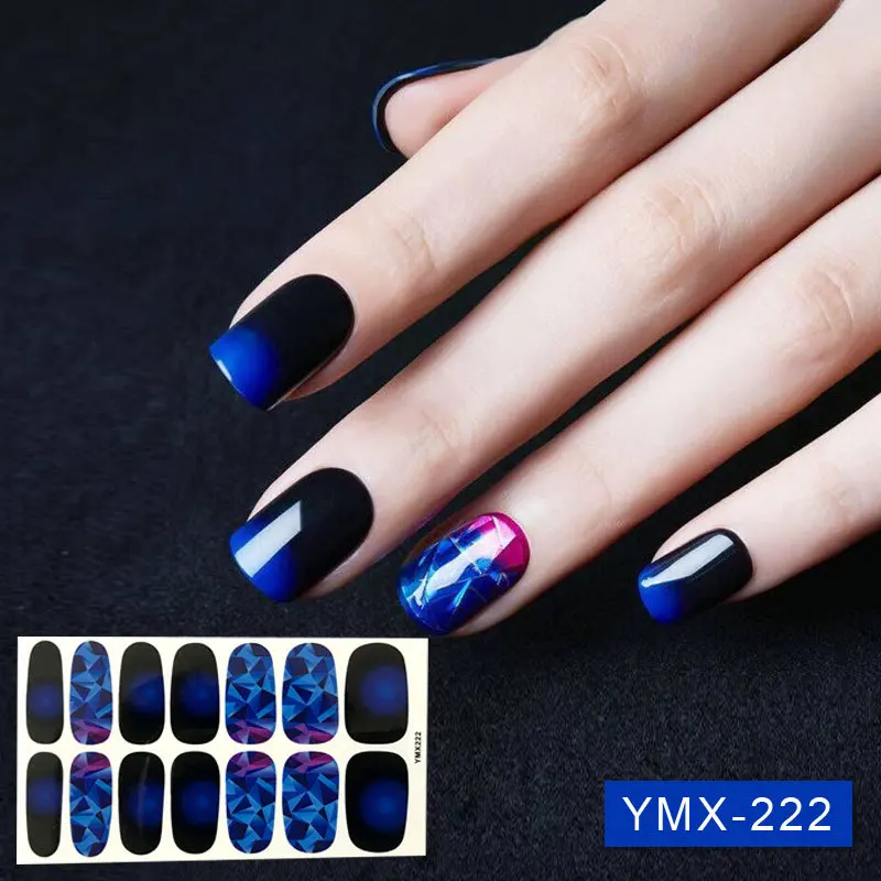 Леди KINDOM DIY стикеры 3D на ногти Nail Art Сердце сетки шаблон полоски лака для ногтей водонепроницаемый дизайн ногтей экологическая фольга для обертывания ногтей