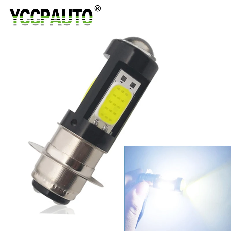 YCCPAUTO 1 шт. P15D светодиодный головной фонарь для мотоцикла H6M PX15D COB Светодиодный