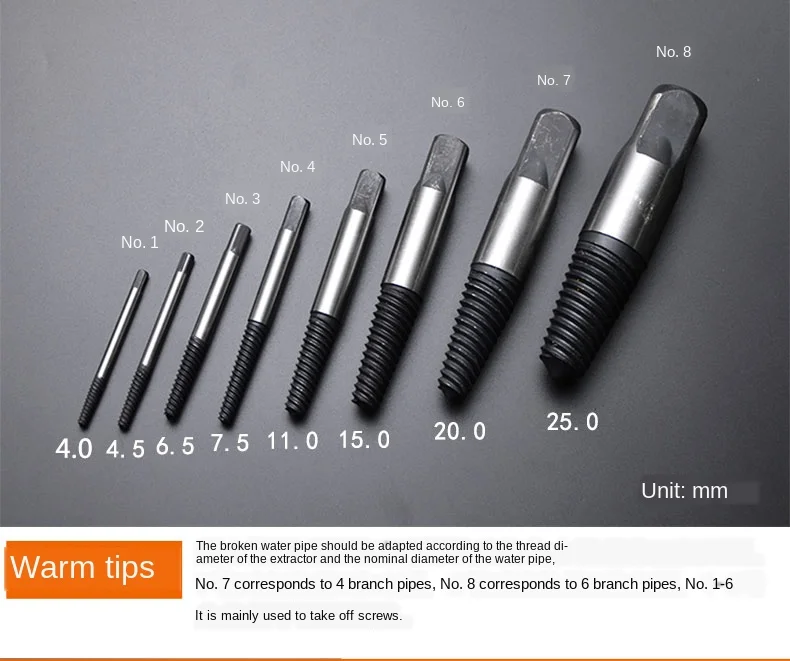Estrattore Per Tubi Rotti - Kit Riparazione Rubinetti Con Valvola Angolare - Foto 2