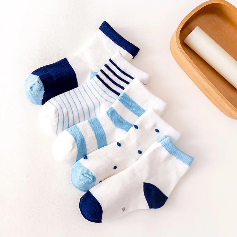 

New Style Short Children Socks Spring And Summer-Stripes No-show Socks Sports Breathable Children's Socks Zhuji CHILDREN'S Socks