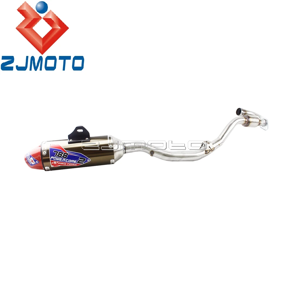 Грязный мотоцикл мотокросса глушитель полная система для Honda CRF150F CRF230F CRF150 CRF230 2003- эндуро выхлопной трубы глушителя