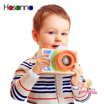 

Baby Cute Mini Wooden Toy Camera for Children Hanging Decor Fashion Clothing Accessory Birthday Gift Nordic European