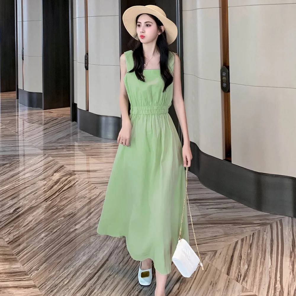 

Photo Shoot 2019 Summer New Style WOMEN'S Dress-Style Retro Small Effort Sexy Hollow out Backless Long Sleeveless Dress