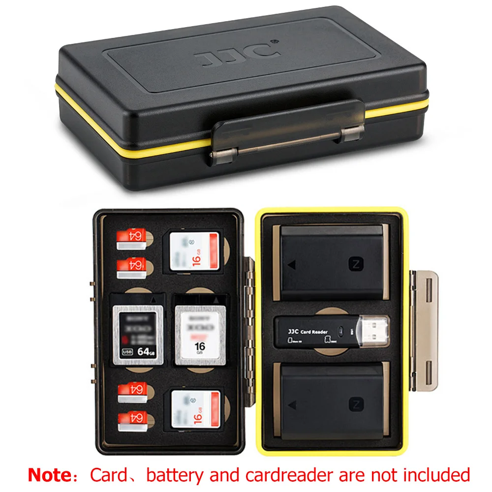 JJC Multi-Function Battery and Memory Case fits 1 x Battery and 1 x SD 2 Micro SD Cards