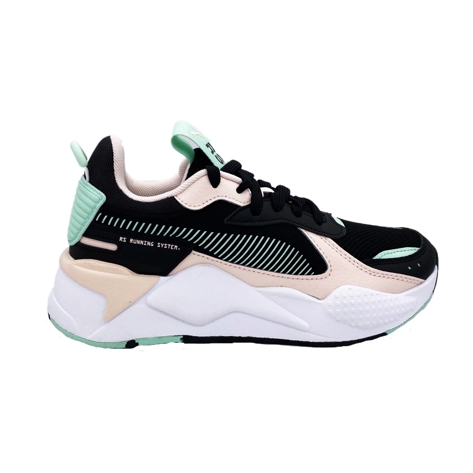 pink and green puma shoes