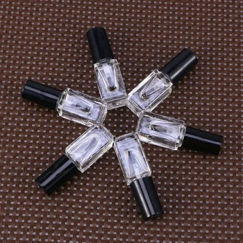 

20 Pcs Glass Nail Polish Bottles Empty Bottles Nail Polish Square Shaped Container 5ML for Nail Art