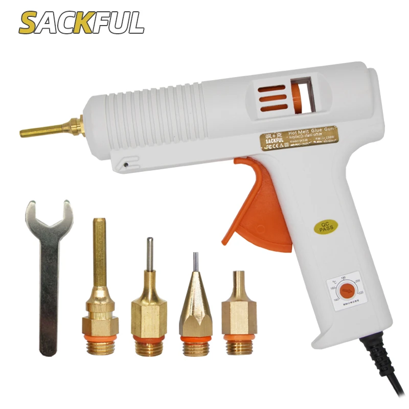 150w Hot Melt Glue Gun Long Nozzle Diameter 1mm 1.3mm Small Aperture