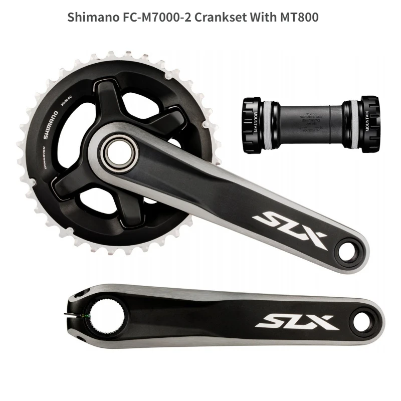 Shimano SLX FC M7000 HOLLOWTECH II кривошипная система 2x11 Speed 26 36T 28 38T 170 мм 175 мм|Шатун и передняя