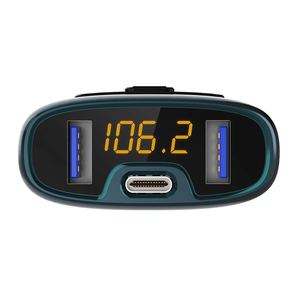 18 Вт fm-передатчик Bluetooth быстрое зарядное устройство автомобильный комплект fm-модулятор музыкальный плеер Поддержка USB Flash Driver