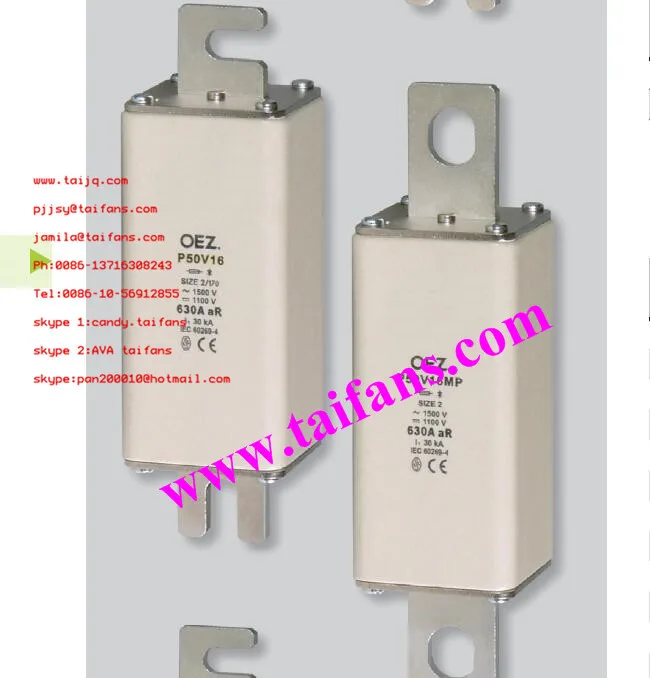 O-E-Z предохранитель 690V 440VDC P52U06 AR класса 100A 125A 160A 200A 250A 315A 350A 400A 450A 500A 550A 630A