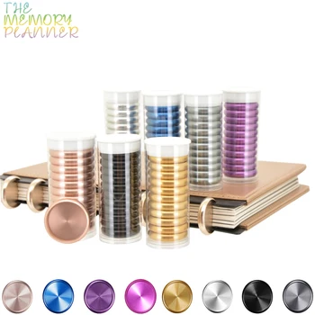 

11pcs 28mm Metal Ring Binder Mushroom Hole Loose-leaf Rings Notebook Accessories Binding Ring Metal Disc Binding Planner Rings