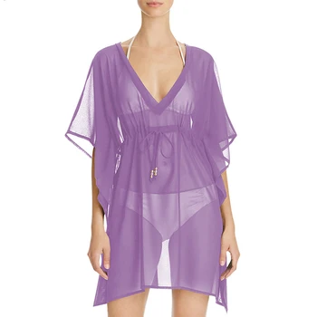 

Beach Dress Swimsuit Cover Ups Women Sexy Up Coverup 2020 Leisure Chiffon Loose Sunshade Animal Polyester Fmzxg Swimwear For