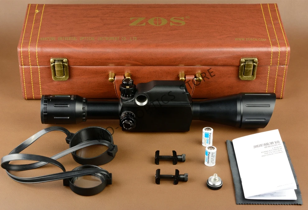 ZOS 6X42 Military Tactical Rifle Scope 30mm Tube Measure Distance Hunting Scope Optics Riflescope