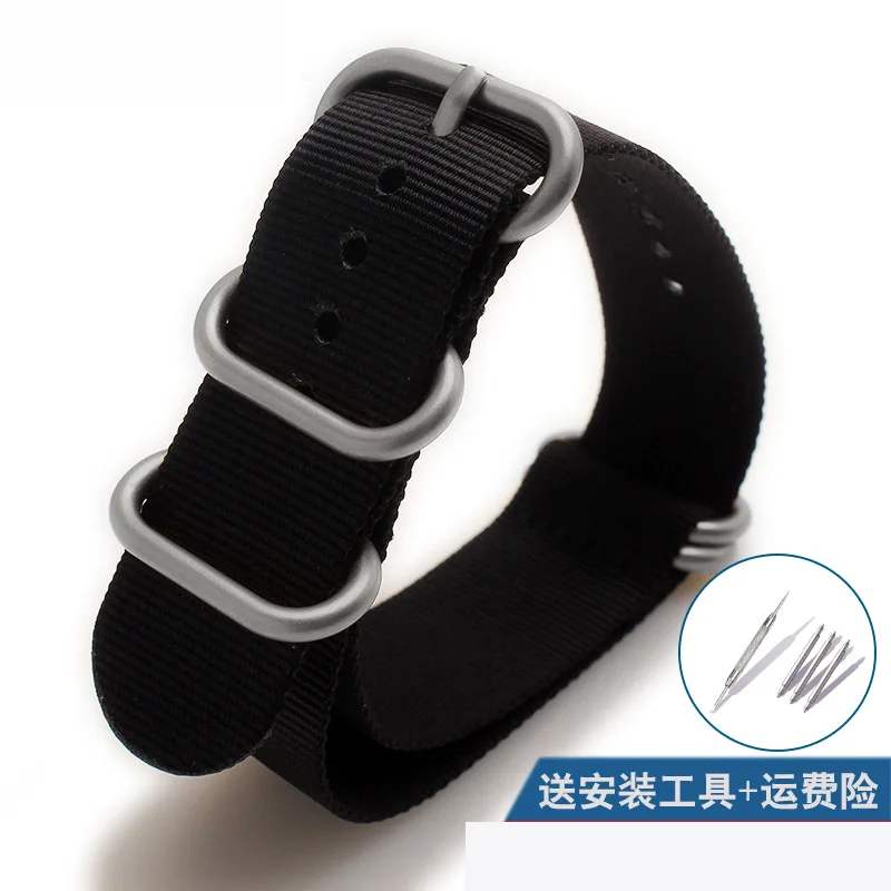Nylon Sport Fashion Watch Strap - Durable, Hand-Sewn Bracelet