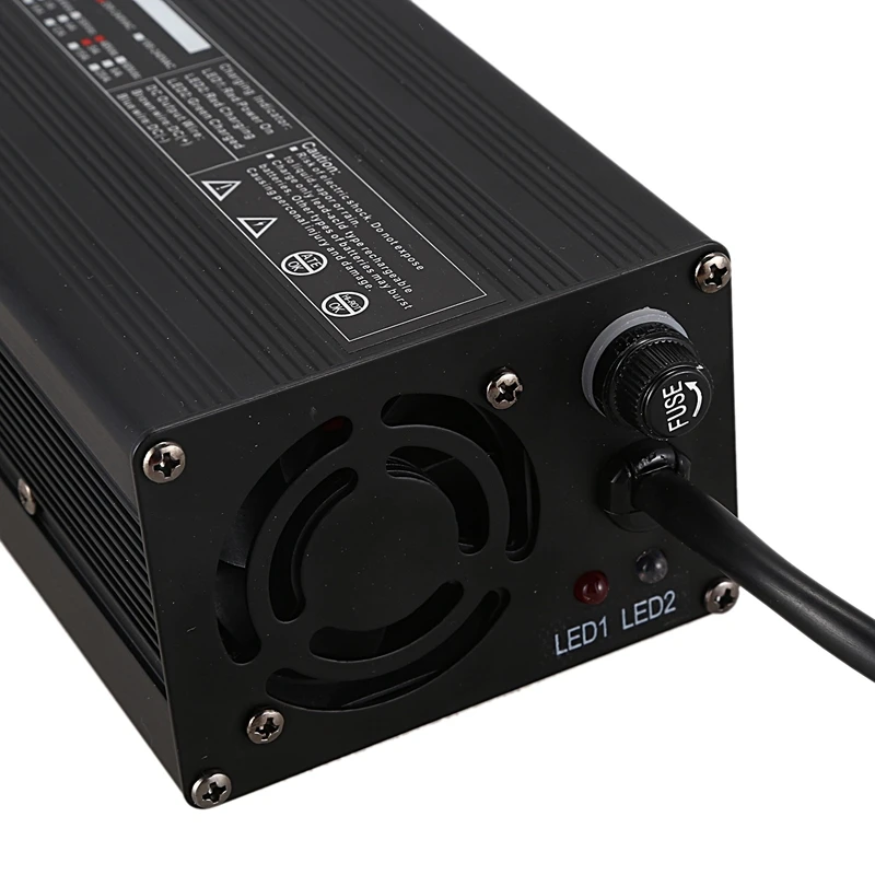 Trickle Mode 48V 5A Golf Cart Fully Automatic Battery Charger LED Status Lights 3-Pin Connector Fast Charge for EZ-Go RXV TXT Po