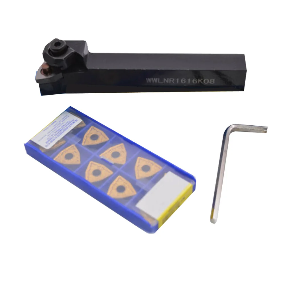 

WWLNR1616K08 Right Hand Lathe Turning Tool Boring Bar Holder+inserts Cutter Kit