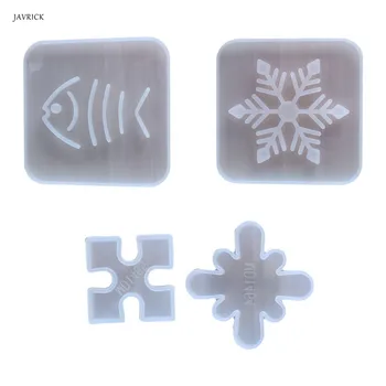 

Platen Coaster Silicone Mold Soft Clay Tool DIY Cup Pad Crystal Epoxy Molds