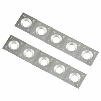 

10Pcs 4 inch Square Radius Carbide Cutter Insert for Wood Working Turning Tool Kits