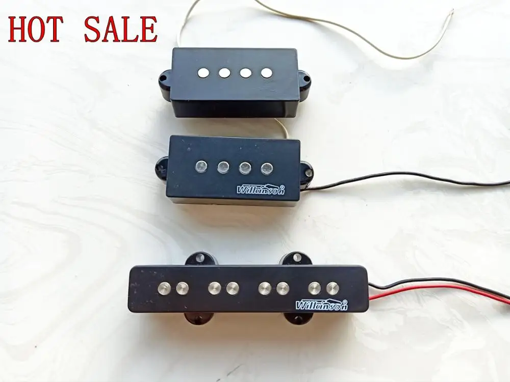 Новый набор для пикапов Wilkinson Bass Premium PJ V Jazz Bridge & P Pickup 4 String WPB WJB Pickups|Детали и