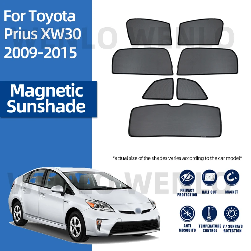 

For Toyota Prius XW30 2009-2015 Car Shading Glass Sun Visor Magnetic Curtain Interior Sunshade Windscreen Cover Window Sunscreen