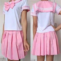FAKUNTN Japanese Korean Version JK Suit Woman School Uniform High School Sailor Navy Cosplay Costumes Student Girls Pleated