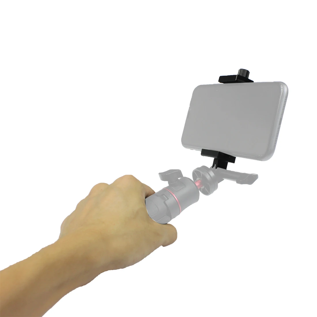 범용 휴대 전화 스탠드 홀더 클립 아이폰 용 콜드 슈 마운트 삼각대 어댑터 HUAWEI GoPro 스마트 폰 Vlog Selfie Clipper