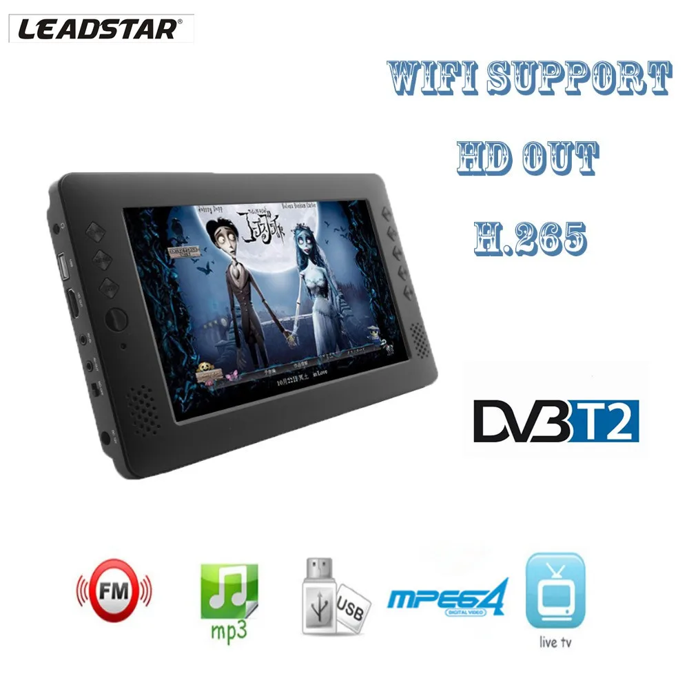 

New Style DVBT2 Portable Vehicle-based TV HDMI High-definition H.265 Support AC3 Dolby USB Drive Mini Television