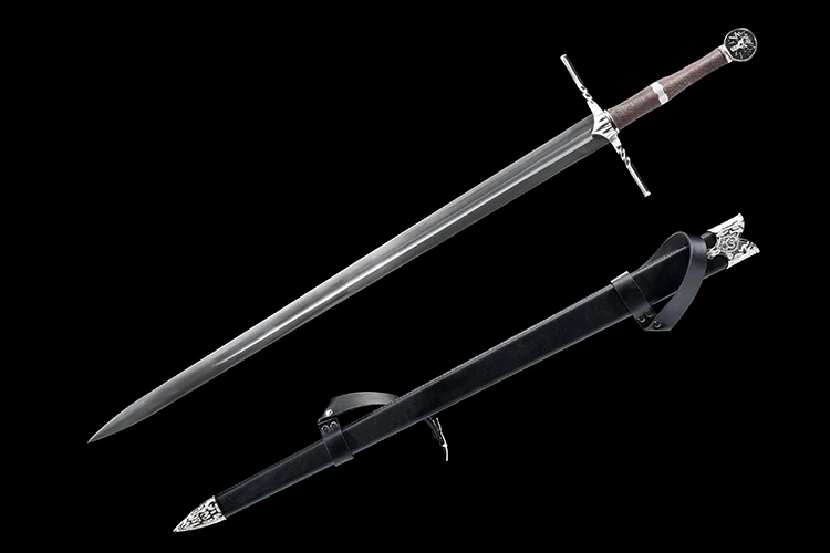 Реплика гералта ривии меч игры мечи настоящая нержавеющая сталь без острых декоративных меч волк установка - Color: Game weapon