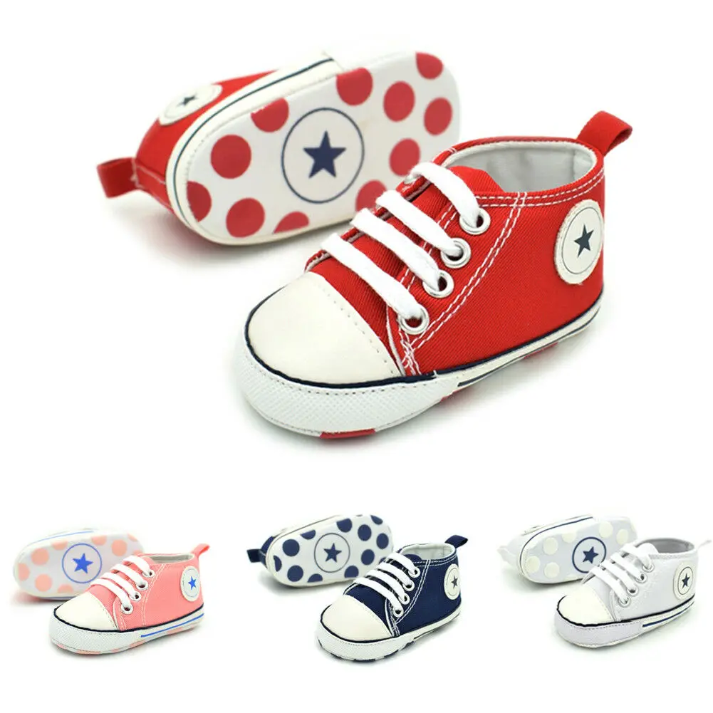 

Toddler Baby Casual Shoes Boys Girls Casual Canvas Sports Soft Sole Sneakers Shoe Prewalker New