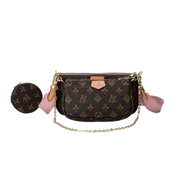 

3in1 Genuine Leather Shoulder Messenger Bag 2020 Fashion Women Purses and Handbags Luxury Designer Ladies Louis Crossbody Bags