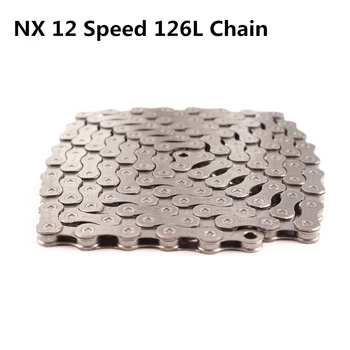 

SRAM NX EAGLE 12 Speed 1x12 MTB Bicycle Chain 126L Links with Power Lock Mountain Bike Quick Link Chain