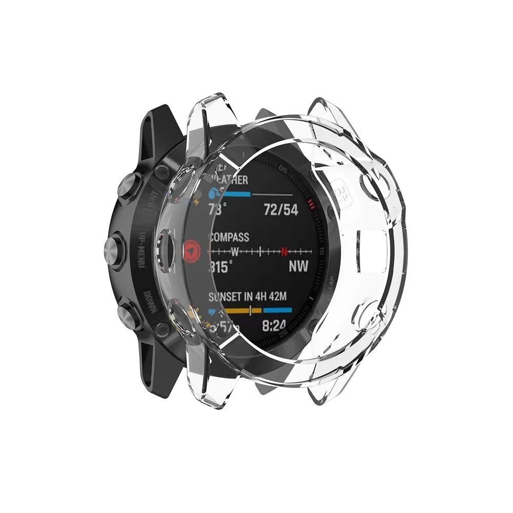 Защитный чехол s для Garmin Fenix 6 Fenix 6S 6X мягкий кристально чистый ТПУ защитный чехол рамка умные часы аксессуары оболочка