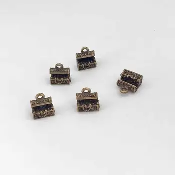 

High quality vintage 25 pcs alloy treasure chest charms fit DIY hand made necklace earring bracelet Jewelry Making accessories