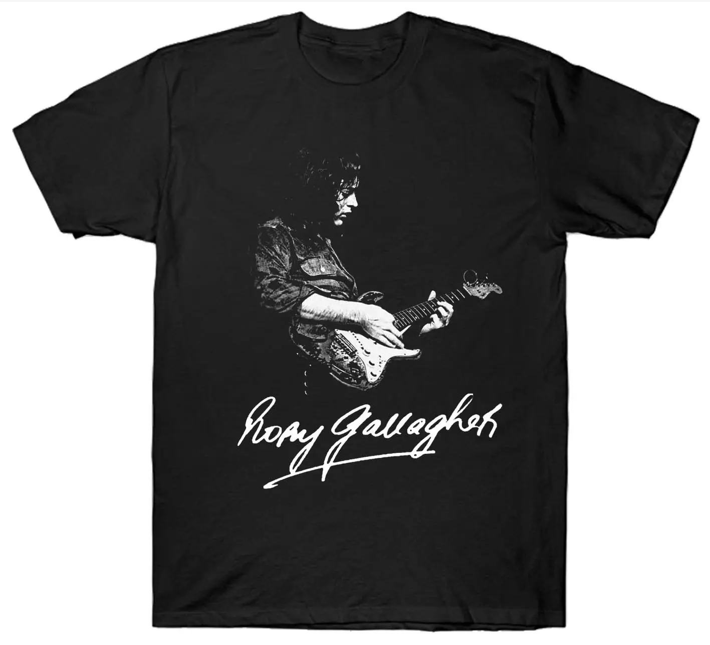 Футболка Rory Gallagher гитарная гитара 1970-х 1980-х годов Ретро винтажный день рождения