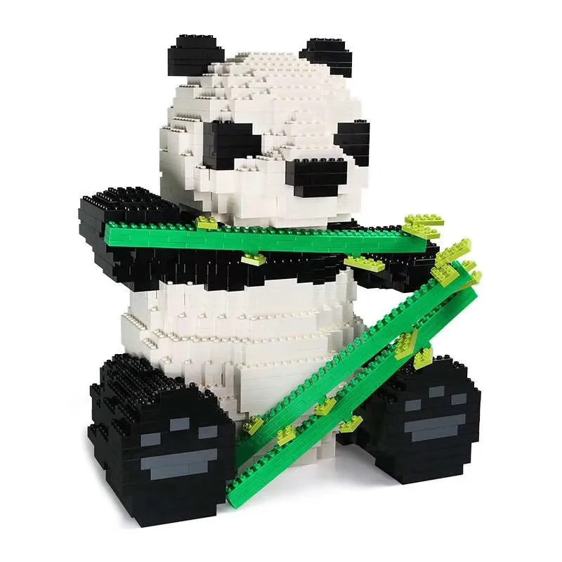 

Wange Li Wei Large Animal National Treasure Panda Large Particles Children Educational Building Blocks Toy 992