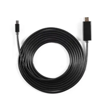 

LESHP Black 4K Mini DP DisplayPort 1.2 to HDMI Cable 4K with Gold Plated Connector 1.8m 6 Feet Male to Male