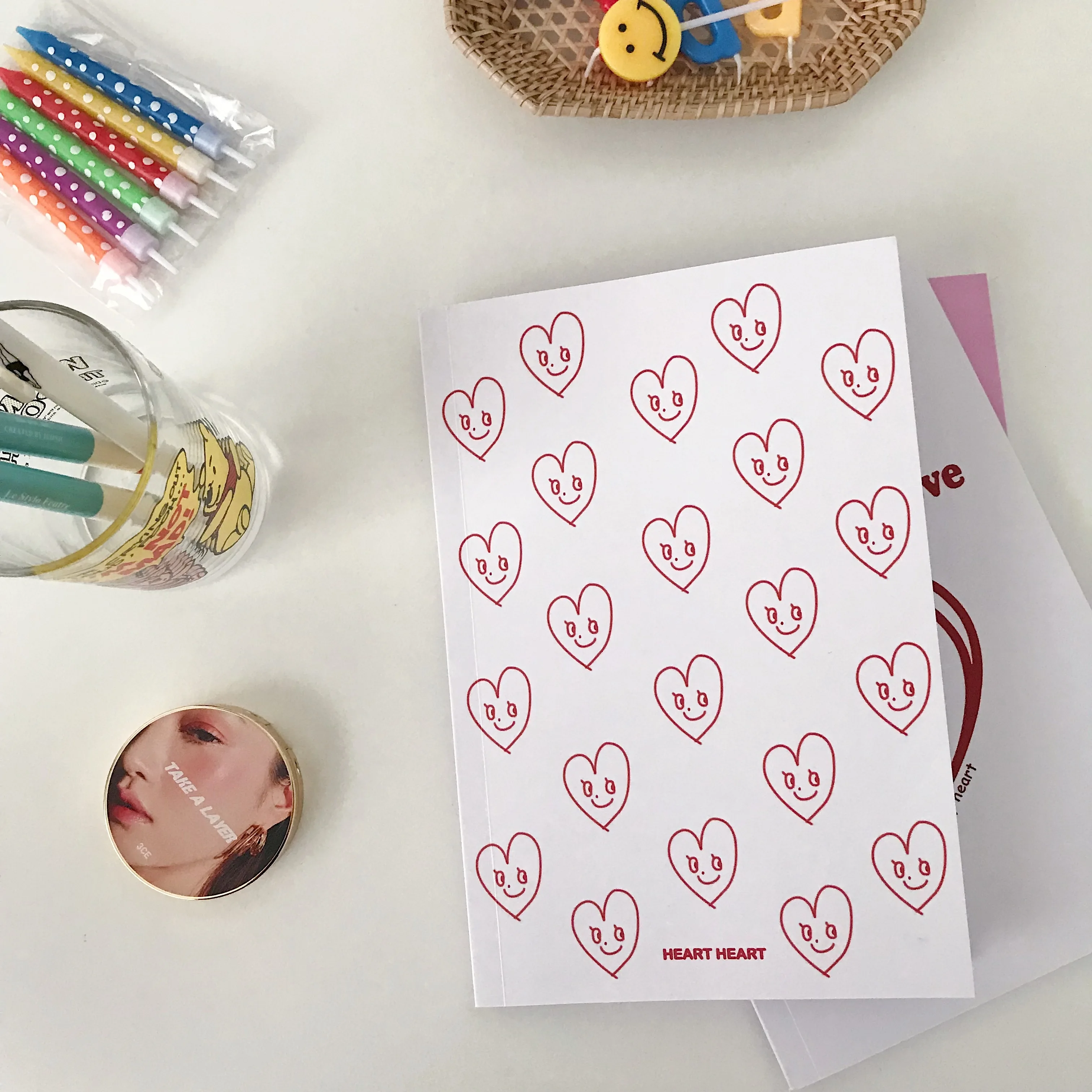 SIXONE 80 Sheets Ins Smile Cherry Clouds Notebook Simple Style Handbook Korea Kawaii Student Diary Line Book School Stationery SIXONE 80 Sheets Ins Smile Cherry Clouds Notebook Simple Style Handbook Korea Kawaii Student Diary Line Book School Stationery