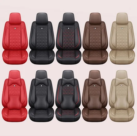 Fully enclosed leather car seat cover for Mitsubishi Pajero 4 2 Sport Outlander XL ASX Accessories Spray Gun Cover Pad