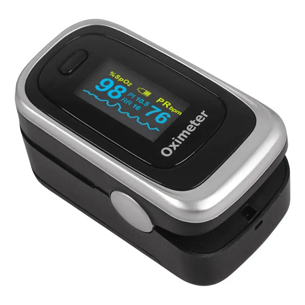 

Digital Sphygmomanometer Oximeter Finger Clip Detecting Pulse Heart Rate Blood Oxygen Respiration Rate Domestic Equipment