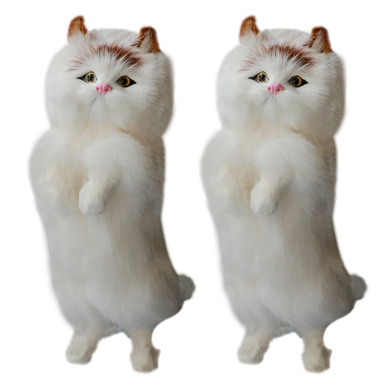 

Simulation Plush Cat Lifelike Cats Animal Models Children Plush Toys Home Decoration