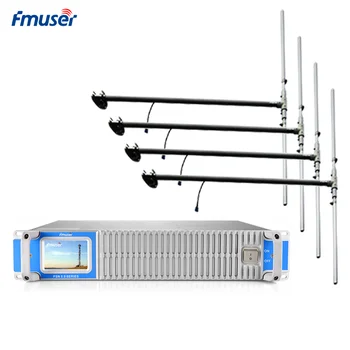 

FMUSER FSN-350T 350W 300W FM Transmitter Broadcast+4*Dipole Antenna+30m 1/2" Cable For FM Radio Station